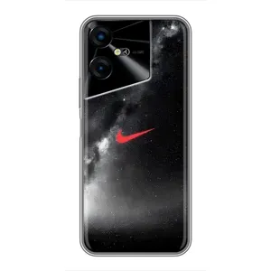 Чохол для Tecno POVA Neo 3 - з принтом Найк (AlphaPrint) (Найк червоний)