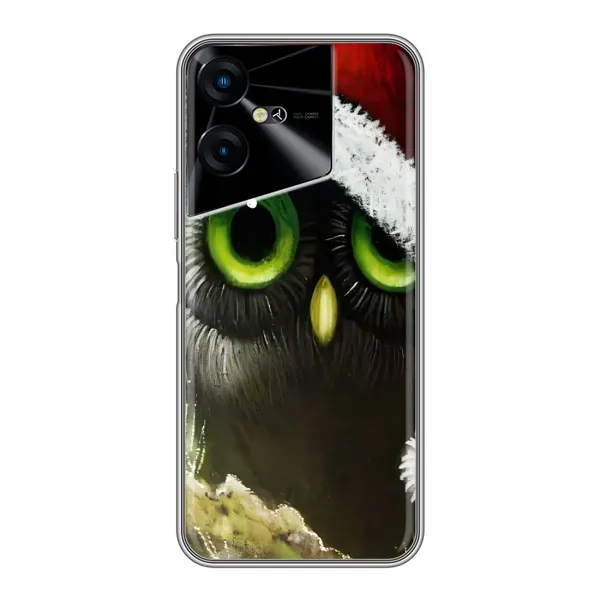 Чехол с принтом «Новогодняя Сова» для TECNO POVA Neo 3