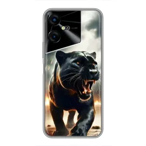 Чохол з картинкою 'Хижаки' для Tecno POVA Neo 3 (Чорна пантера)