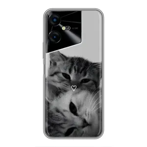 Чохол з малюнком кіт на Tecno POVA Neo 3 (Пара котів)