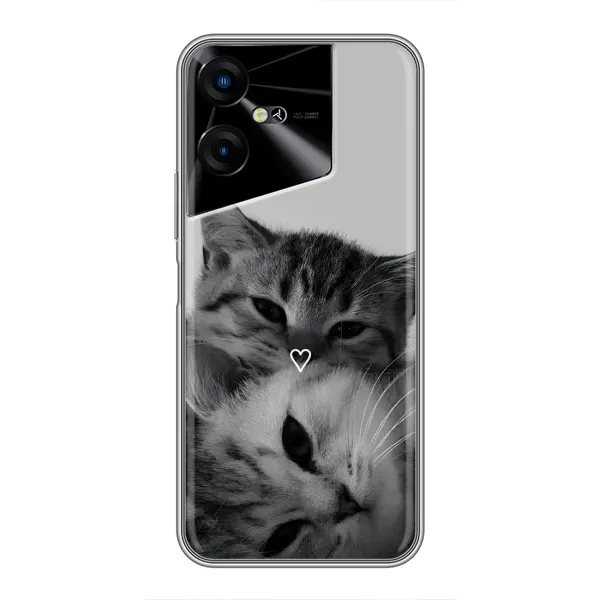 Чохол з принтом «Пара котів» для TECNO POVA Neo 3