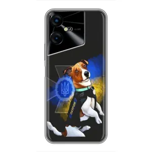Чохли з картинкою собаки Патрон для Tecno POVA Neo 3 (AlphaPrint) (Патрон собачка)