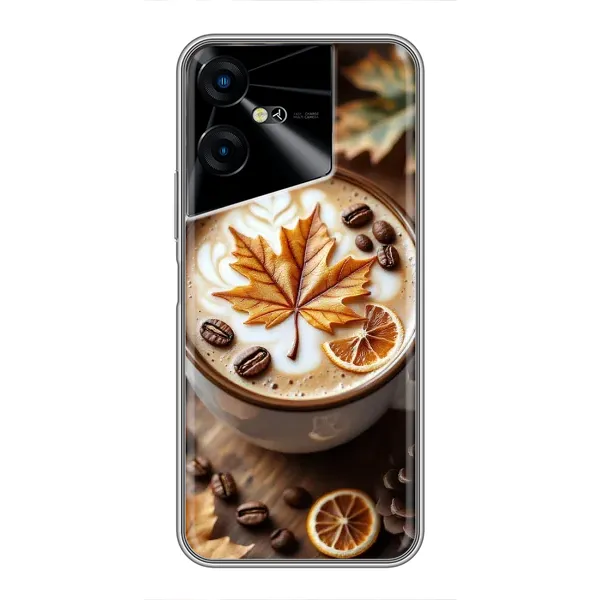 Чехол с принтом «Пряный кофе» для TECNO POVA Neo 3