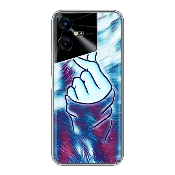 Чохол з принтом «Радужне серце» для TECNO POVA Neo 3