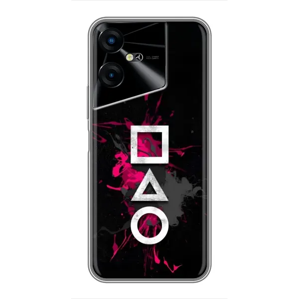 Чохол з принтом «Символи Гра кальмара» для TECNO POVA Neo 3