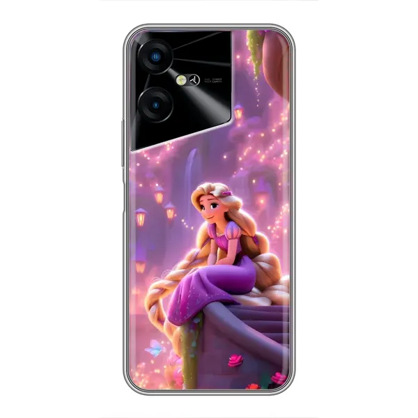 Чохол з принтом «Рапунцель у замку» для TECNO POVA Neo 3