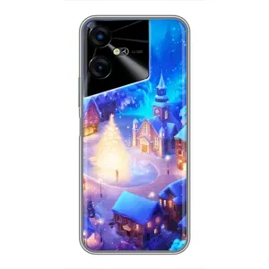 Різдвяні Чохли для Tecno POVA Neo 3 (VPrint) (Різдвяне місто)