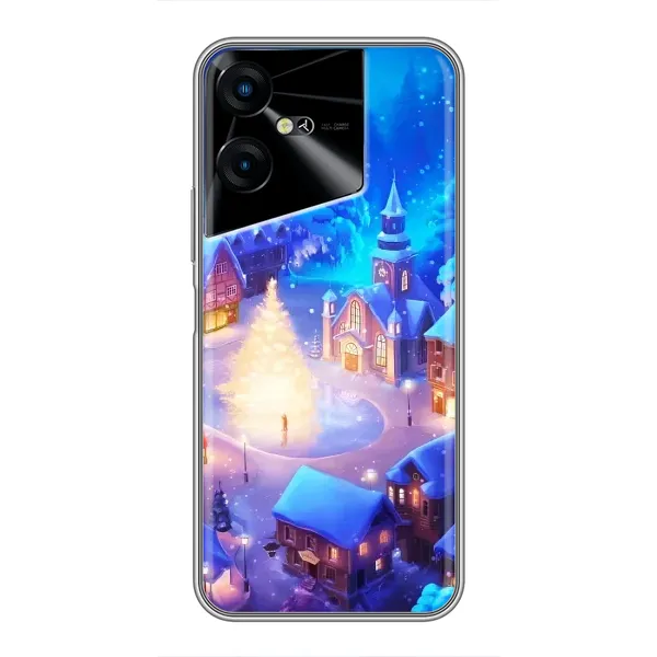 Чехол с принтом «Рождественский город» для TECNO POVA Neo 3 Чехол с принтом «Рождественский город» для TECNO POVA Neo 3