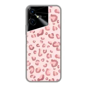 Чохол з розовим принтом для Tecno POVA Neo 3 (Рожевий леопард)