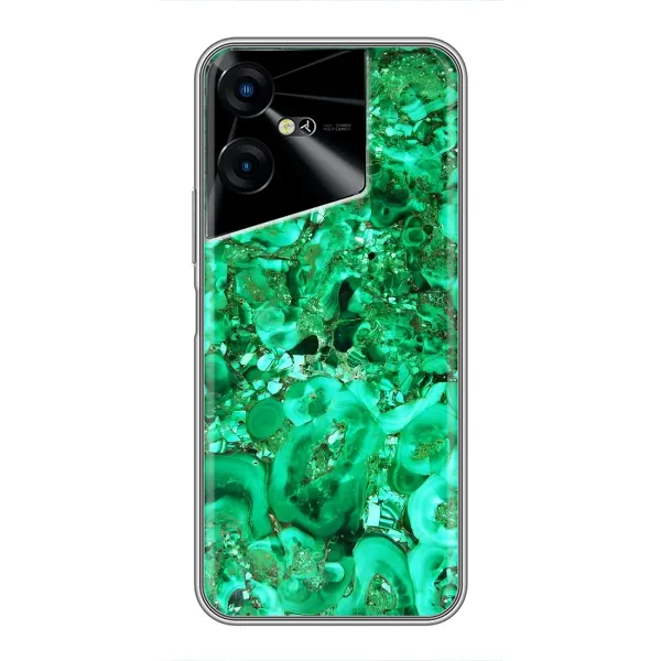 Чохол з принтом «Салатовий Мрамор» для TECNO POVA Neo 3