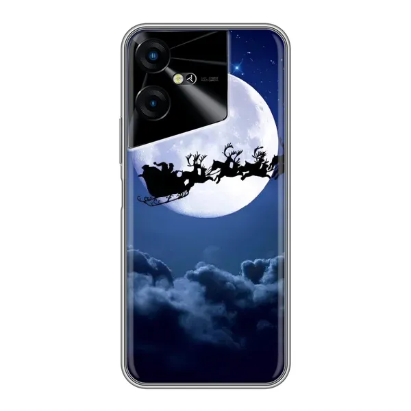 Чехол с принтом «Санта - луна» для TECNO POVA Neo 3