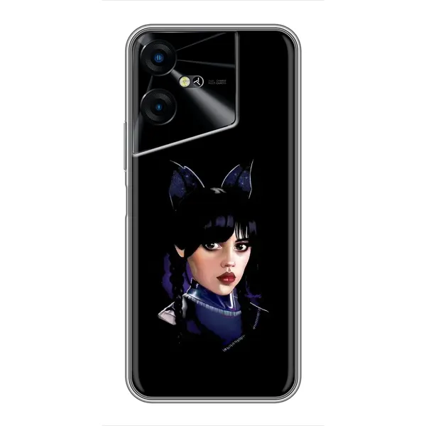 Чохол з принтом «серйозна Венздей» для TECNO POVA Neo 3