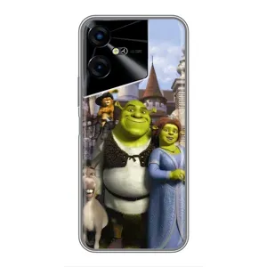 Чехол с мультфильмом Шрек на Tecno POVA Neo 3