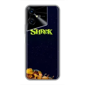 Чохол з мультфільмом Шрек на Tecno POVA Neo 3 (Відпочиваючий Шрек)
