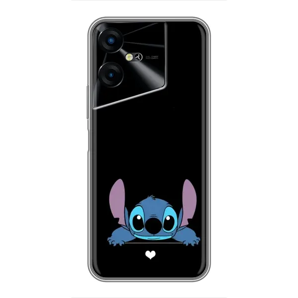 Чохол з принтом «Стіч на чорному» для TECNO POVA Neo 3