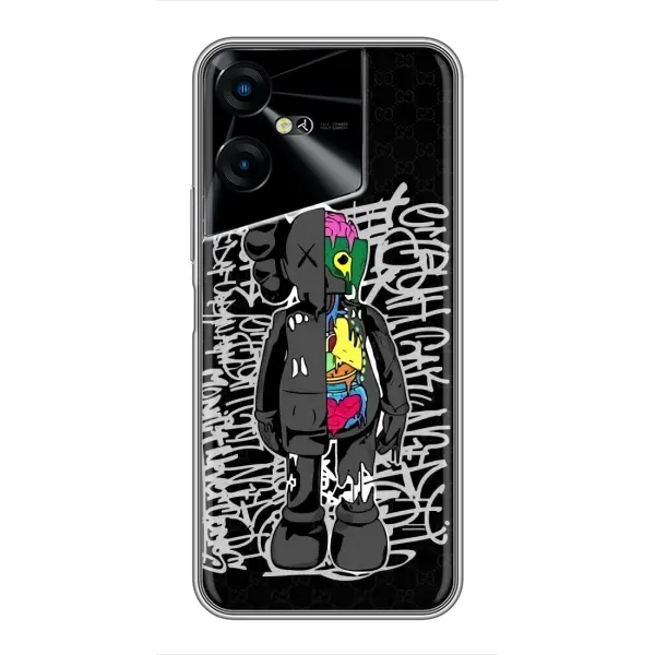 Чехол с принтом «Стиль Bearbrick» для TECNO POVA Neo 3
