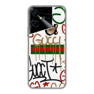 Бренднові Чохли для Tecno POVA Neo 3 - (PREMIUMPrint) (Стиль GUUCI)