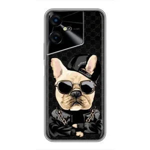 Чохли з крутими принтами для Tecno POVA Neo 3 - (PREMIUMPrint) (Стильна собака)
