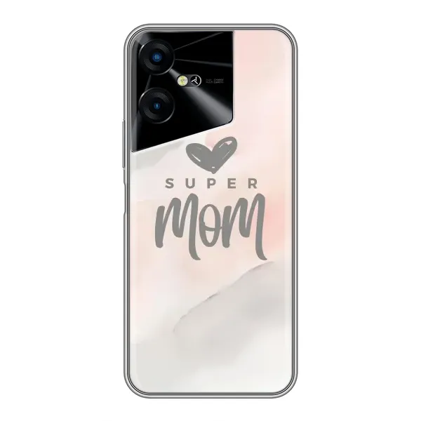 Чохол з принтом «Супер мама» для TECNO POVA Neo 3