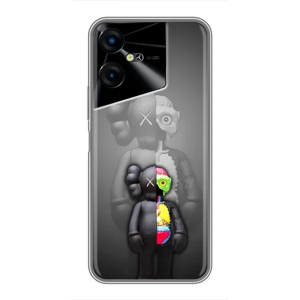 Чехол с принтом «Тело Bearbrick» для TECNO POVA Neo 3