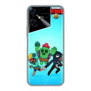 Чехол с принтом «Трио героев» для TECNO POVA Neo 3