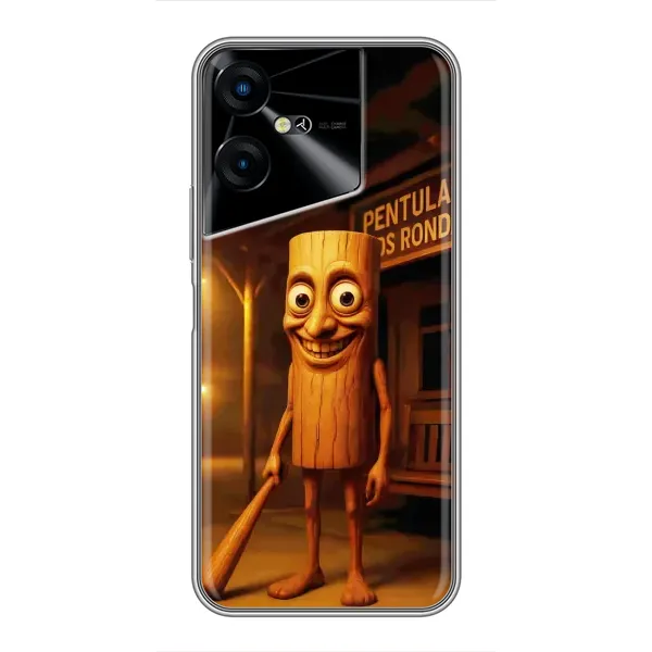 Чохол з принтом «Тунг тунг сахур» для TECNO POVA Neo 3 Чохол з принтом «Тунг тунг сахур» для TECNO POVA Neo 3