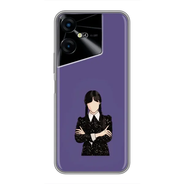 Чохол з принтом «Венздей у чорному» для TECNO POVA Neo 3