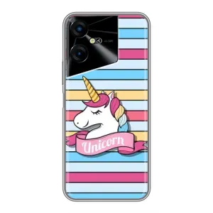 Чохол для ТЕКНО ПОВА Нео 3 - (Єдинорожки - Новинки) (AlphaPrint) (Unicorn)