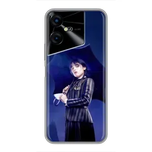 Силиконовый чехол с картинкой для Tecno POVA Neo 3 (Венсдей)
