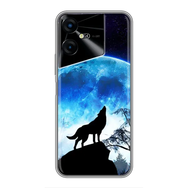 Чехол с принтом «Волк на луну» для TECNO POVA Neo 3 Чехол с принтом «Волк на луну» для TECNO POVA Neo 3