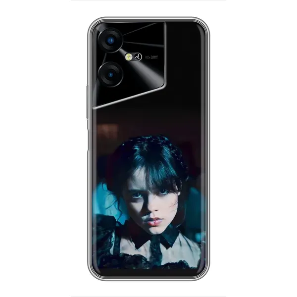 Чохол з принтом «погляд Венздей» для TECNO POVA Neo 3
