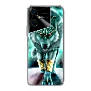 Захисні чохли для ТЕКНО ПОВА Нео 3 (AlphaPrint) (ХІТ продаж) ВОВК (Яскравий вовк)