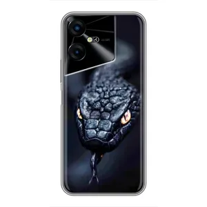 Чохол з картинкою 'Хижаки' для Tecno POVA Neo 3 (Чорна змія)