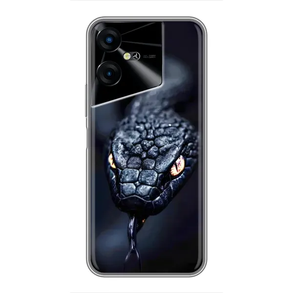 Чохол з принтом «Чорна змія» для TECNO POVA Neo 3