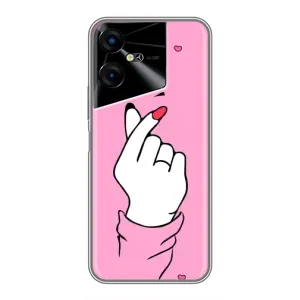 Чохол з принтом для Tecno POVA Neo 3 (AlphaPrint - Знак сердечка)