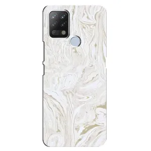 Мраморний чехол на Tecno Pova (VPrint) (Білий мрамор)