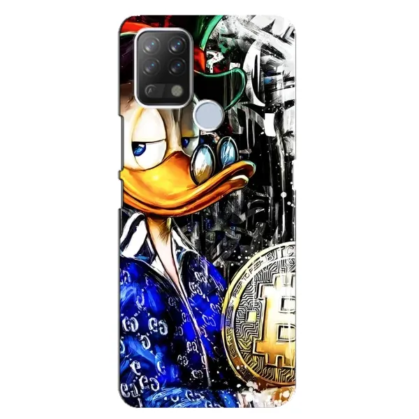Чехол с принтом «Биткойн Скрудж» для TECNO Pova