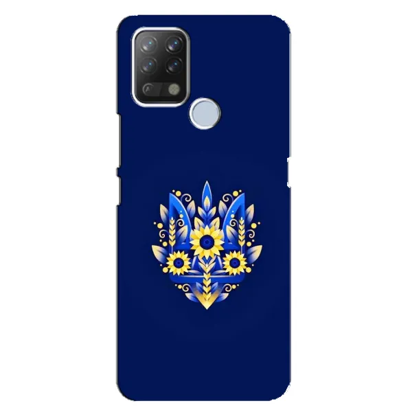 Чохол з принтом «Квітковий Герб» для TECNO Pova