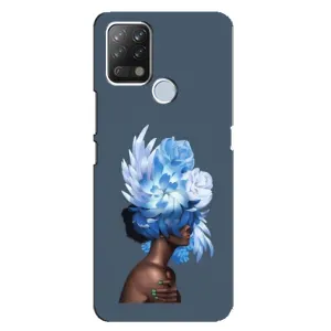 Чехлы (ART) Цветы на Tecno Pova (VPrint) (Квіти на голові)