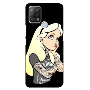 Чехол с печатью для Tecno Pova - (Мода) (AlphaPrint) (Девочка в тату)
