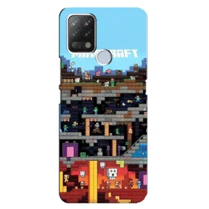Чохол Майнкрафт на Tecno Pova (AlphaPrint) Minecraft (фон Minecraft)