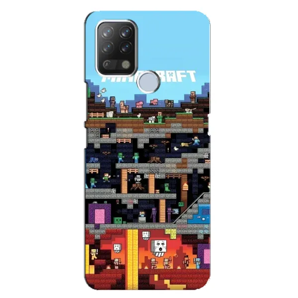 Чохол з принтом «фон Minecraft» для TECNO Pova Чохол з принтом «фон Minecraft» для TECNO Pova