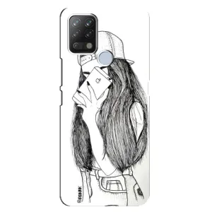 Чехол с печатью для Tecno Pova - (Мода) (AlphaPrint) (Фото девочки)