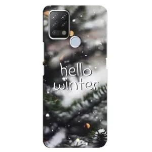 Новогодние, Праздничные Чехлы для Tecno Pova - 2024 год (Hello winter)