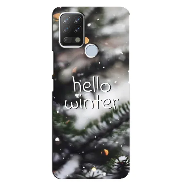 Чохол з принтом «Hello winter» для TECNO Pova