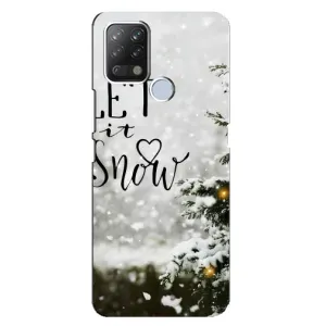 Новогодние, Праздничные Чехлы для Tecno Pova - 2024 год (Let it snow)