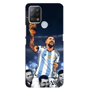 Чохли для Tecno Pova (Leo чемпіон) (AlphaPrint) (Мессі з кубком)