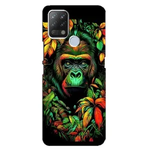 Чехол с Обезьянами Tecno Pova - (AlphaPrint) (Обезьяна в тропиках)