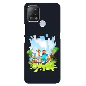 Чохол Майнкрафт на Tecno Pova (AlphaPrint) Minecraft (персонажі Minecraft)