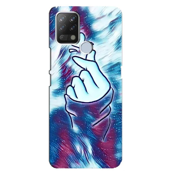 Чехол с принтом «Радужное сердце» для TECNO Pova